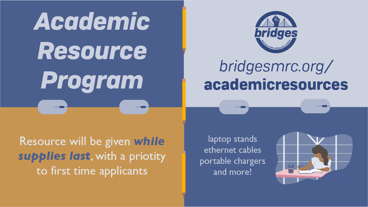 bridgesmrc's tweet photo. We want to provide a more optimal study space for students during midterm season. See form form for resource options!
⁠
https://t.co/mxL90c8k8J

#wearebridges #studentsofcolor #studentleaders #highered #BIPOC #Cal #berkeleypov #communitybuilding https://t.co/9uBMTYzdUy