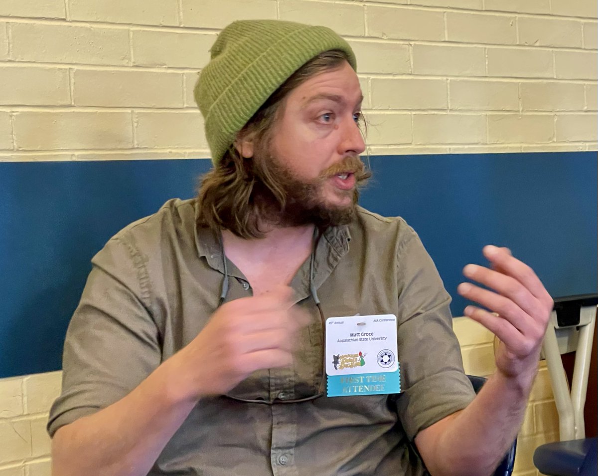 AppStudiesASU's tweet photo. Today, as part of a series of papers under the theme “Ecologies”, graduate student Matt Groce will present his documentary "Pervasive Problems, Imperative Partnerships''.
@AppalachStudies
#AppalachianStudies #Appstate #GraduateStudents #mastersdegreeprogram #2022ASAConference https://t.co/bMn6KuEZ3x