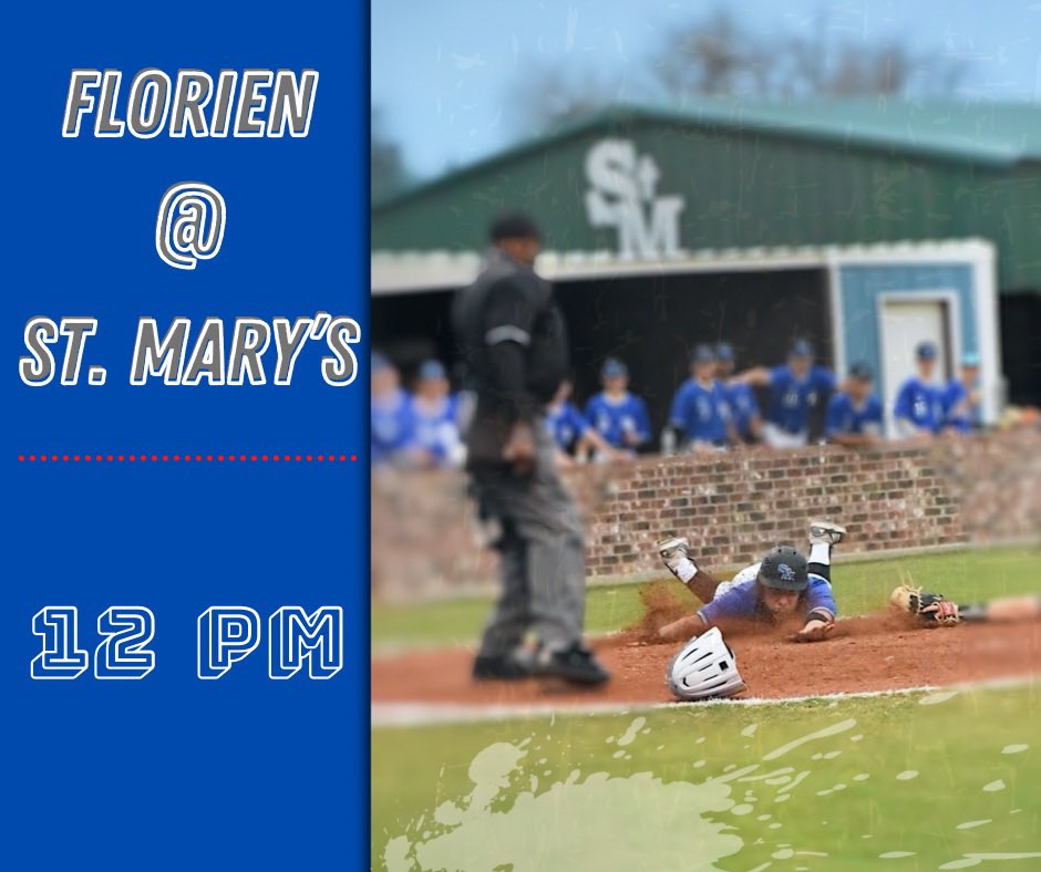 brooks_mcminn's tweet photo. Finish the weekend!

🚨 GAME DAY 🚨

🆚: Florien
📍: St. Mary’s Baseball Field
⏰: 12:00 PM
📊: “St. Mary’s Tigers” on new GC https://t.co/HIvI9UvqTf