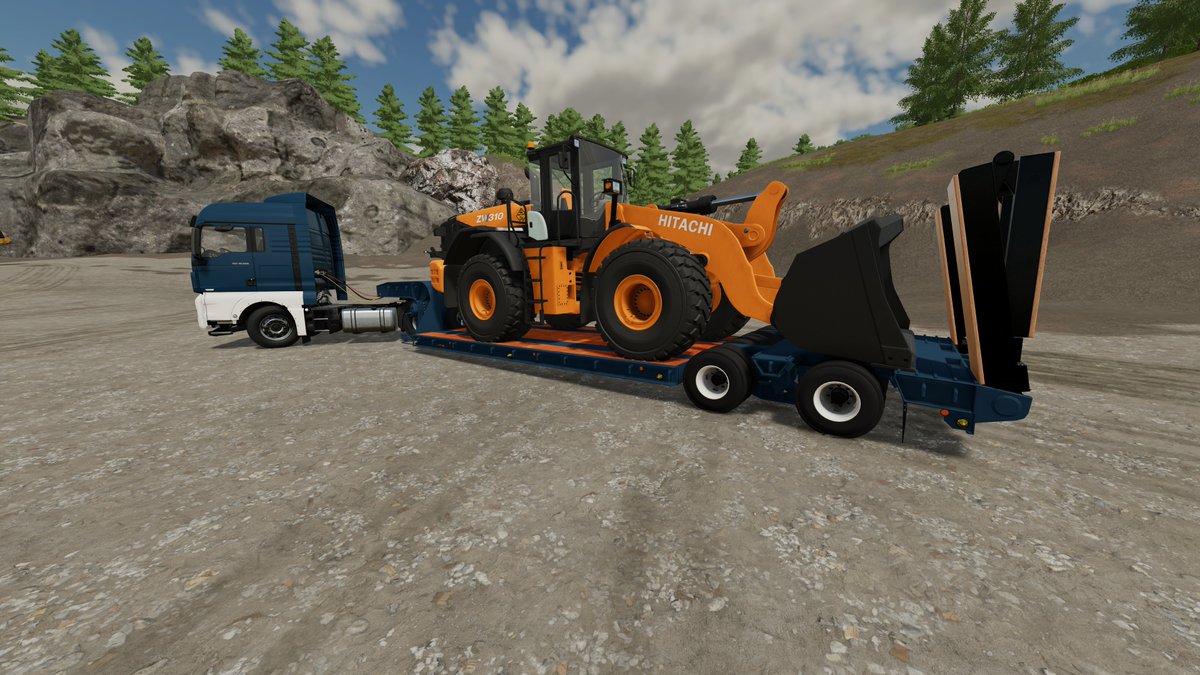 Erix05's tweet photo. FS22 16輪低床トレーラーのコンバート作業が終了しましたので、公式ModHubにて審査・リリース待ちとなりました。
ベースはFS19でリリースしたもの同様ですが、積載物の固定はFS22の仕様になっています。
#FarmingSimulator22 #FS22 #FS22Modding https://t.co/wb76NCozcn