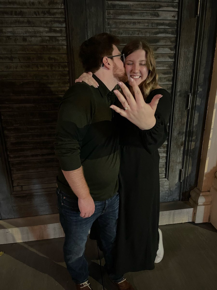 AmmmahJ's tweet photo. I get to marry my best friend 🥺💙💍 https://t.co/iqEVd9YimU