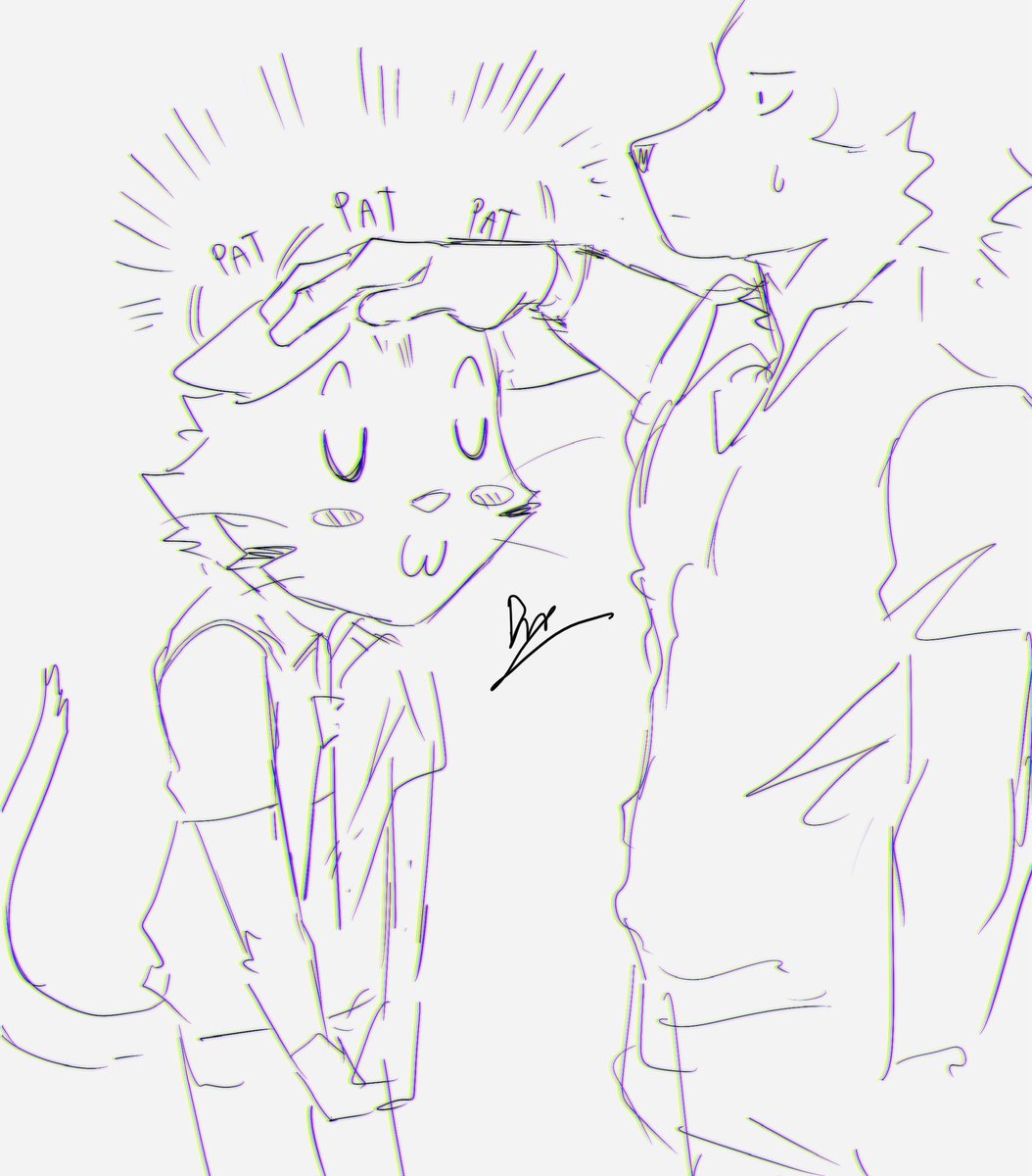 Some doodle that I made if I could able to draw comic
It's about the Doggo was in debt by Cat's dad which is a mafia gang however they catto&doggo knew each other since young somehow, so Catto helped+asked Doggo for "100 favors" substitute to be free from debt as condition 