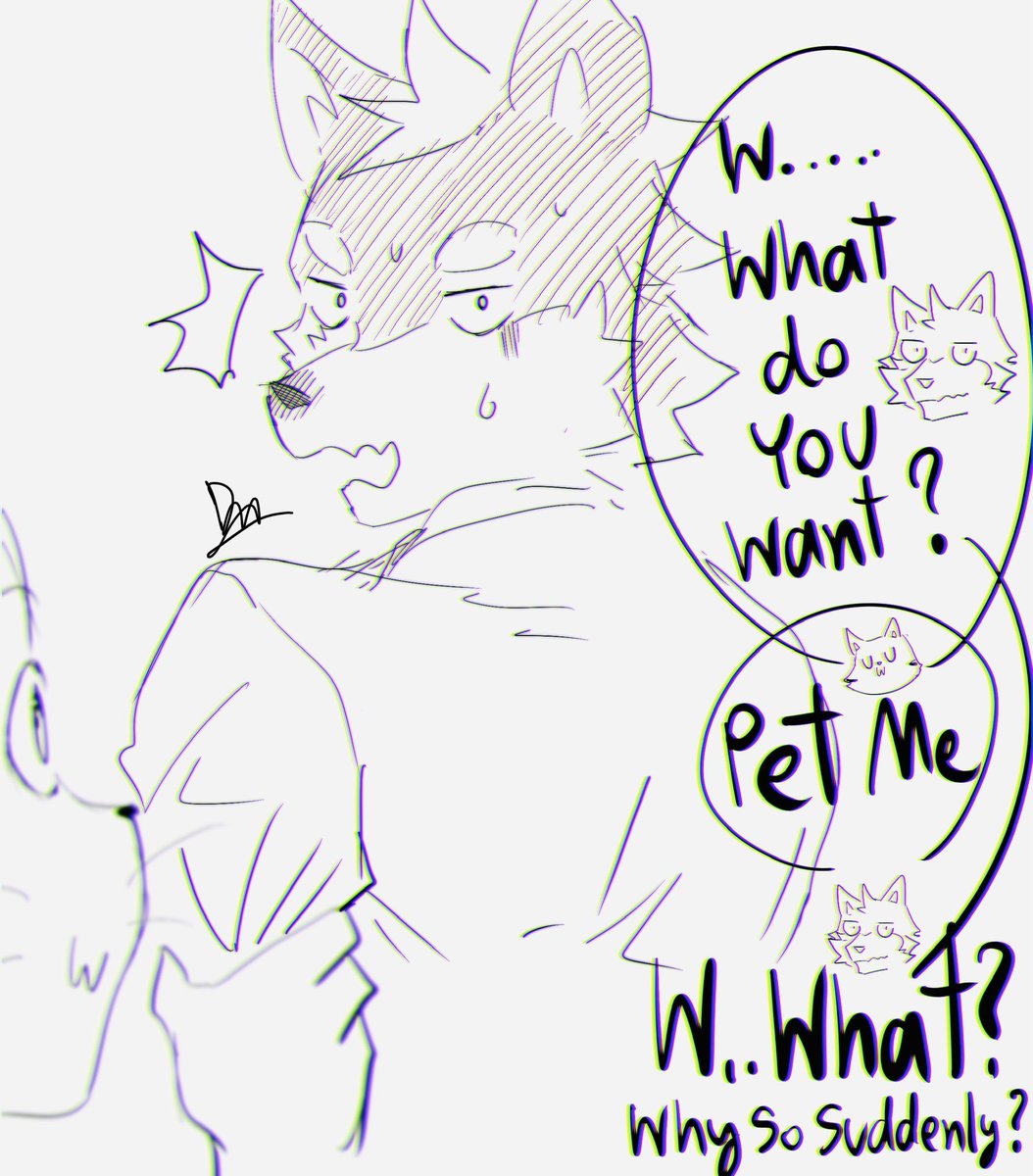 Some doodle that I made if I could able to draw comic
It's about the Doggo was in debt by Cat's dad which is a mafia gang however they catto&doggo knew each other since young somehow, so Catto helped+asked Doggo for "100 favors" substitute to be free from debt as condition 