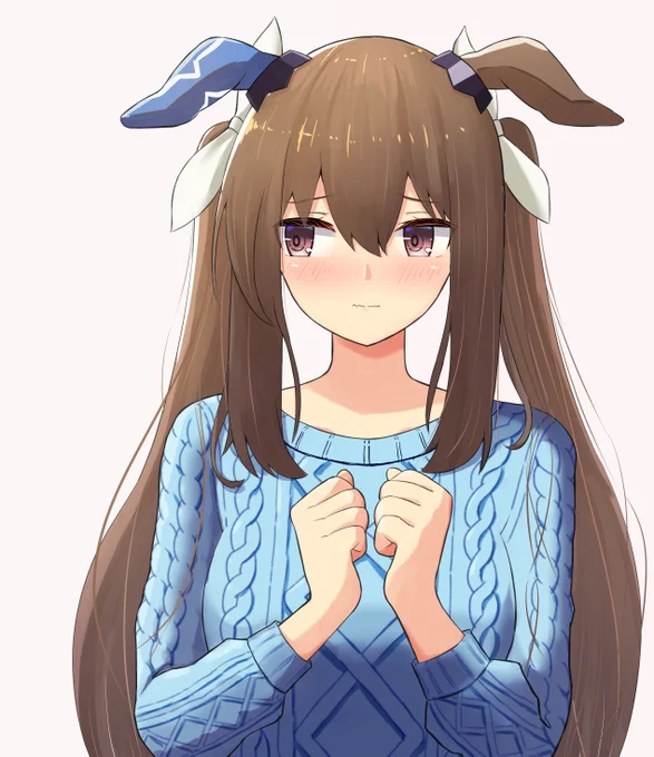 トレーナーの特権でアドマイヤベガにツインテールにしてもらいました

#アドマイヤベガ 
 #ウマ娘 