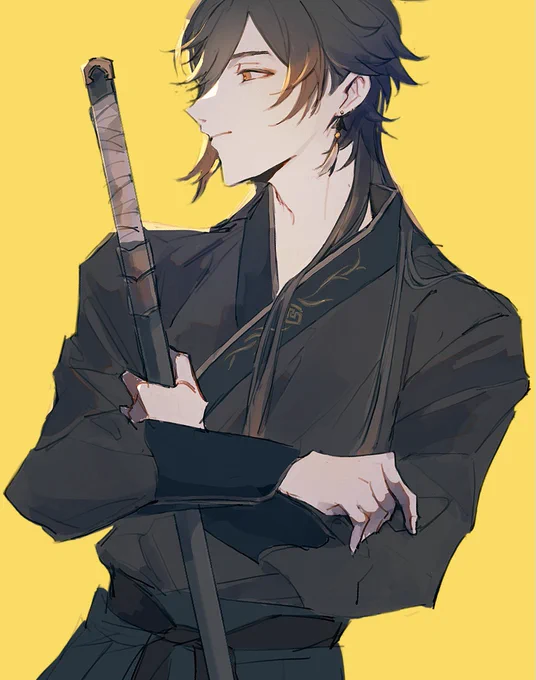 what if he was a sword user #Zhongli 