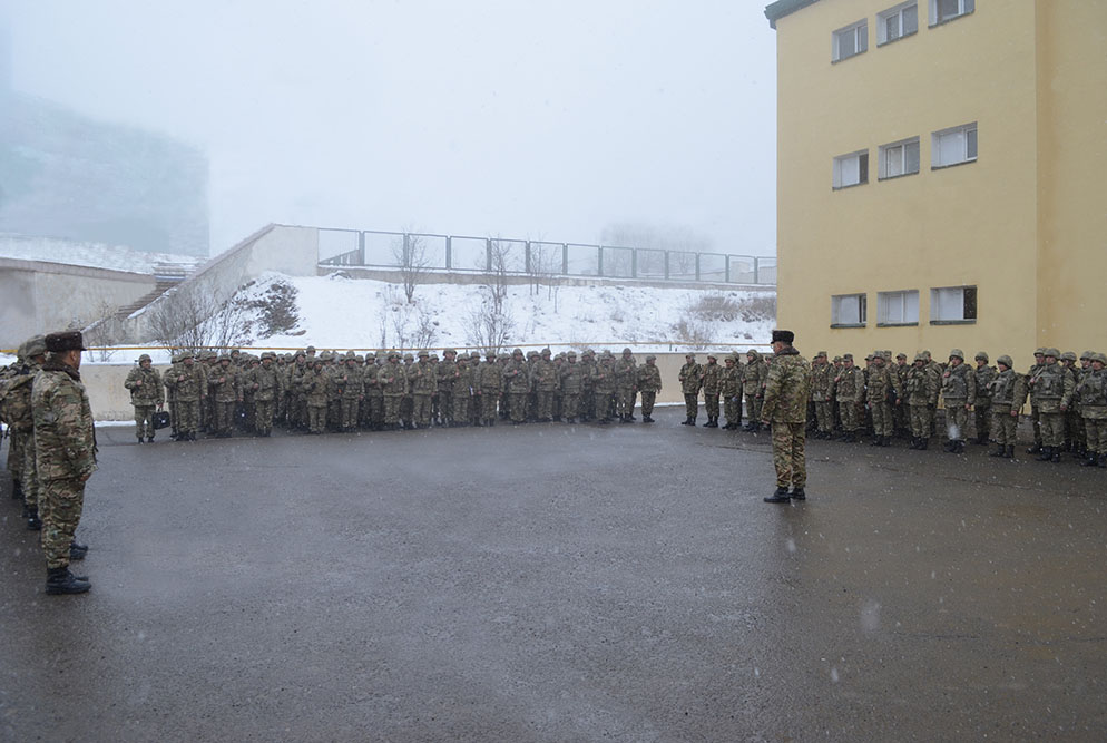 wwwmodgovaz's tweet photo. The #FirstDeputyMinisterofDefense - Chief of the General Staff of the Azerbaijan Army, Colonel General Karim Valiyev visited the units stationed in #Shusha and #Hadrut to conduct a sudden inspection of combat readiness. https://t.co/608HKHoHHU