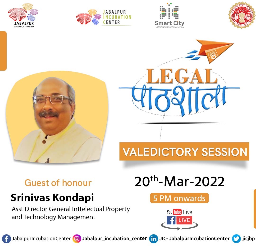 IncubationMS's tweet photo. #ValedictoryCeremony
It brings us great pleasure to inform you that on March 20th, 2022, we will be concluding 15-day FREE Legal-Focused Training Program.
We welcome Mr. Srinivas Kondapi
LIVE on https://t.co/SlVL2u0TZ6 at 5:00 p.m
#LegalPathshala #JIC #IM https://t.co/EotRSv0Uub