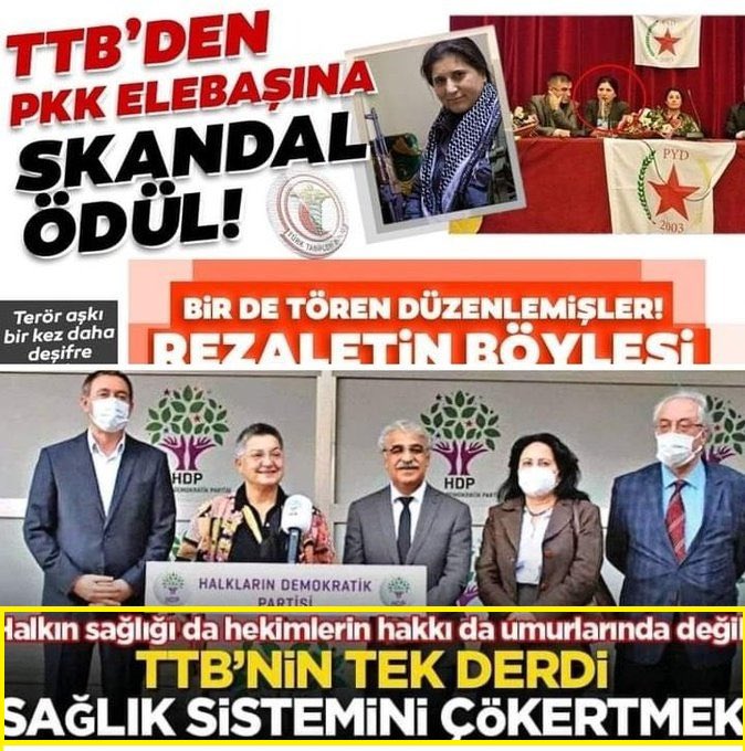 Ulusal_'s tweet photo. Alenen PKK-PYD-YPG terör örgütlerinin propagandasını yapan, daha geçtiğimiz günlerde başkanının kaçak FETÖ mensuplarının kanalında devleti karaladığı asla şerefli Türk doktorlarını temsil etmeyen terör yuvası Türk Tabipler Birliği kapatılmalıdır. https://t.co/RfvjYhC2a7
