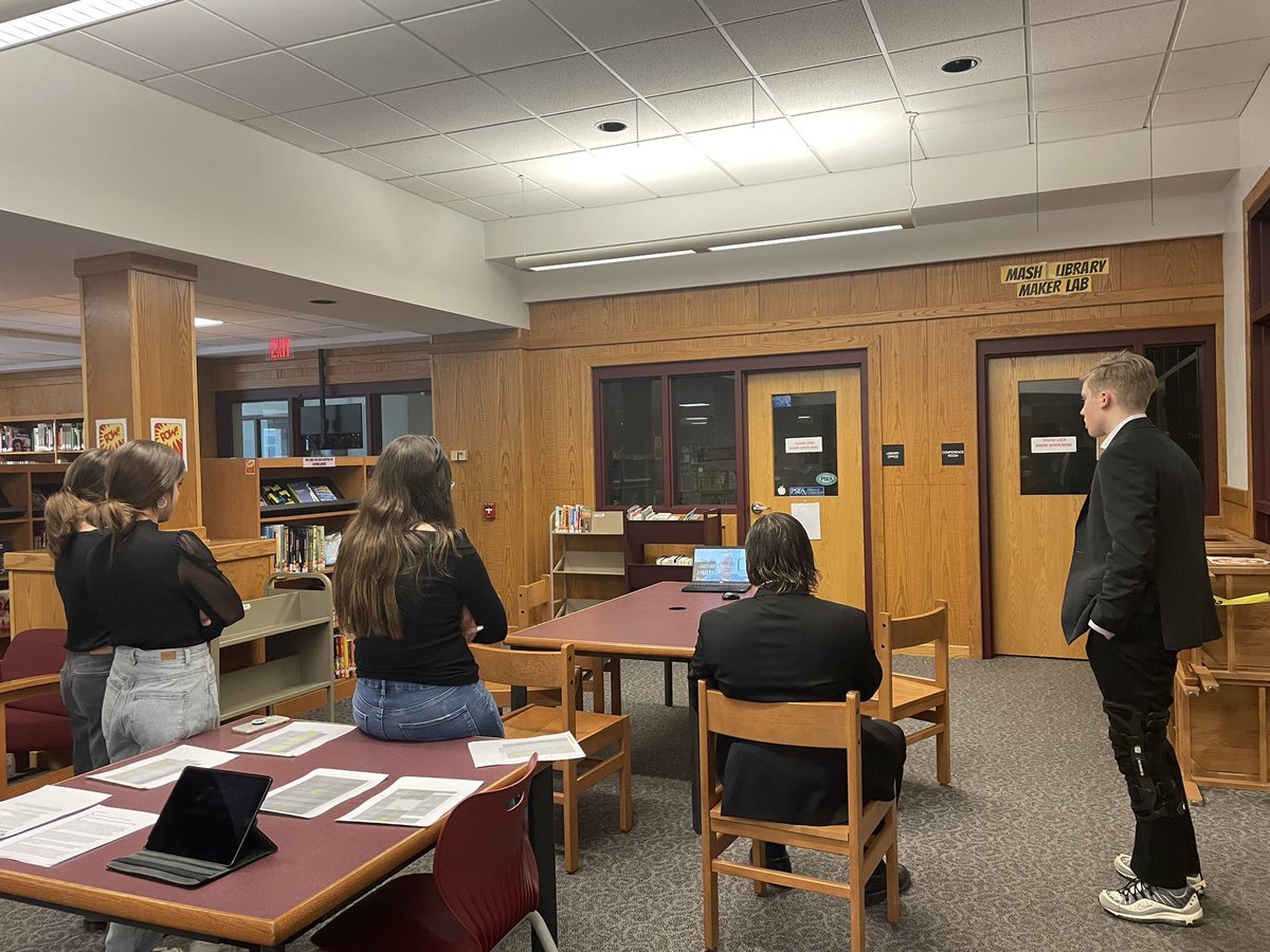 MASHSpeech's tweet photo. Watching the @PHSSLResults opening meeting together here in the library. Good luck to all those competing today! https://t.co/nRlB9RXMdH