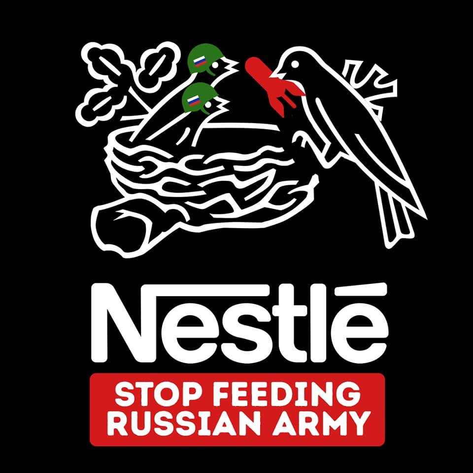Anya_vi's tweet photo. @Nestle #boycottnestle #StandWithUkraine https://t.co/ylIixdVS0E
