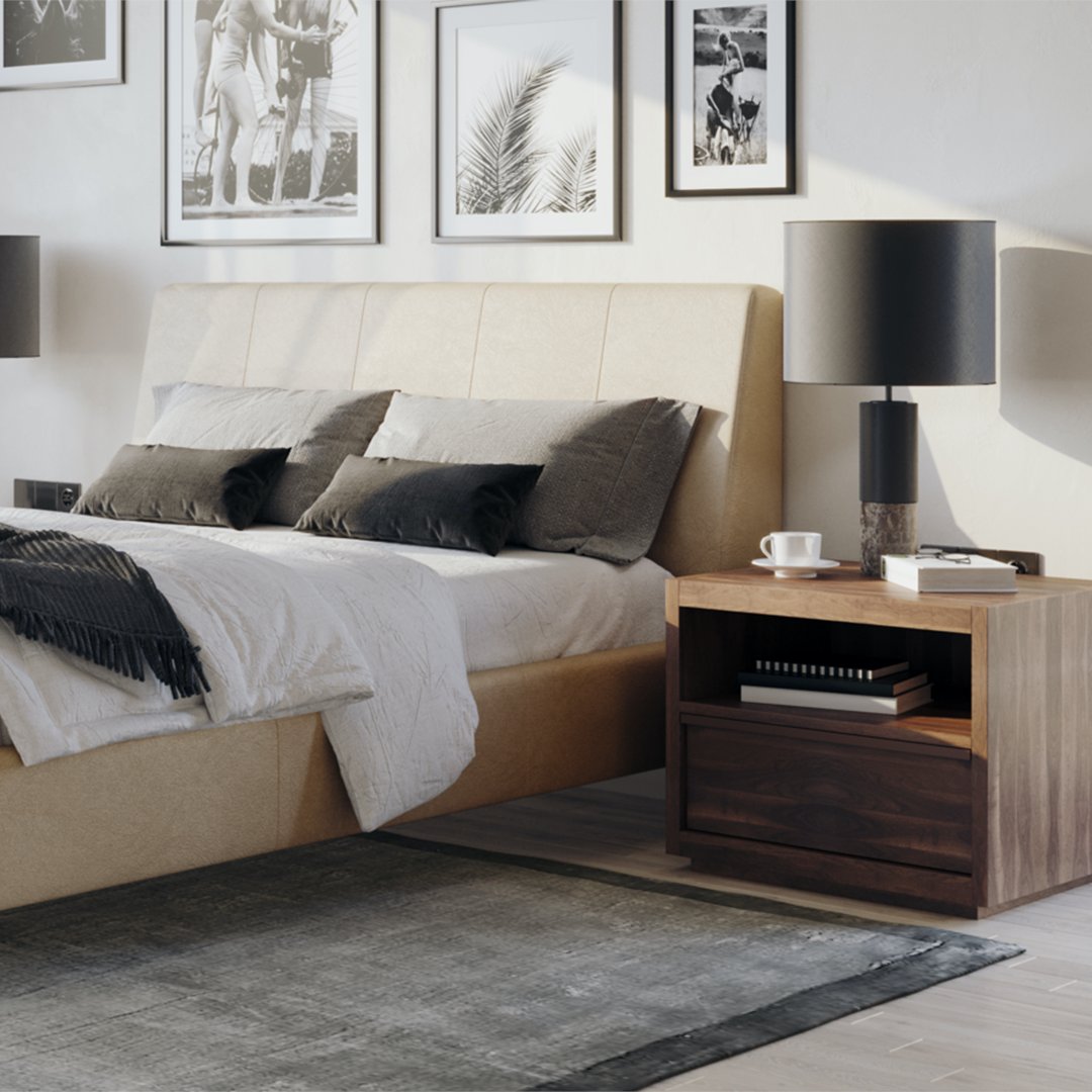 The designs we create for our bedrooms impact our ability to unplug from the chaos of the world, and prepare for a good night's rest.

Consider a soothing neutral upholstery cover for a soft and relaxing feel that allows you to unwind each day.