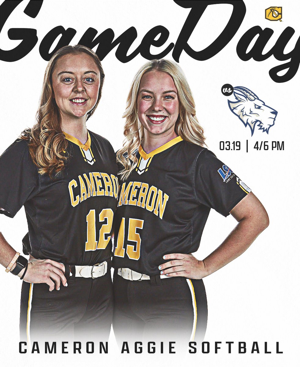 SB | <a href="/AggiesSB/">Cameron Softball</a> hosts the Hilltoppers this evening for a pair of LSC battles at McMahon Field!

🆚 - St. Edward's
⌚️ - 4/6 PM (CT)
🏟️ - McMahon Field
📍 - Lawton, OK
🖥️ - lonestarconferencenetwork.com/cu/
🔢 - cameronaggies.com/sidearmstats/s…

#CUsoftball #BackTheAxe⛏️
