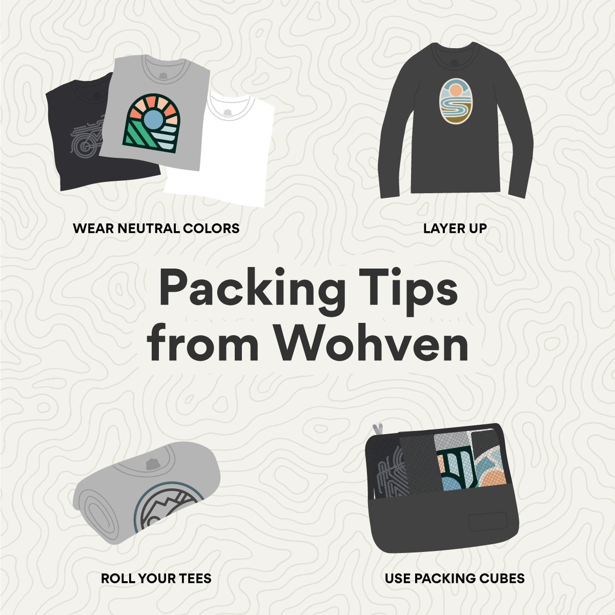 Weekend getaway? Here are a couple of tips for packing.