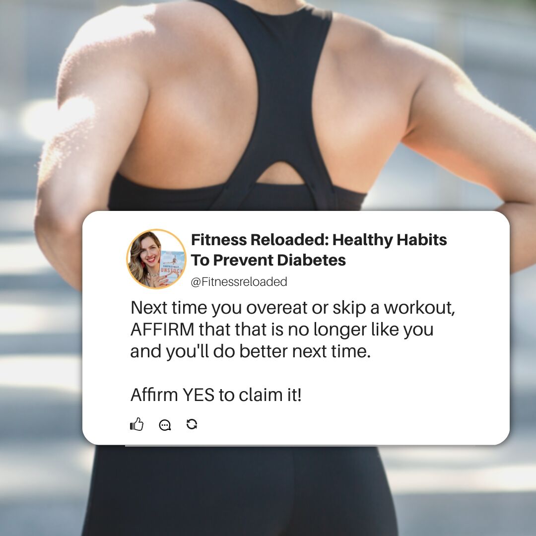 Keep affirming...

"This is no longer like me, and I'll do better next time."

Stick with this, say it to yourself every time you perform a behavior that you no longer want in your future. That is how you change.

Affirm YES!👏 

#affirmations #health  #longevity #prediabetes