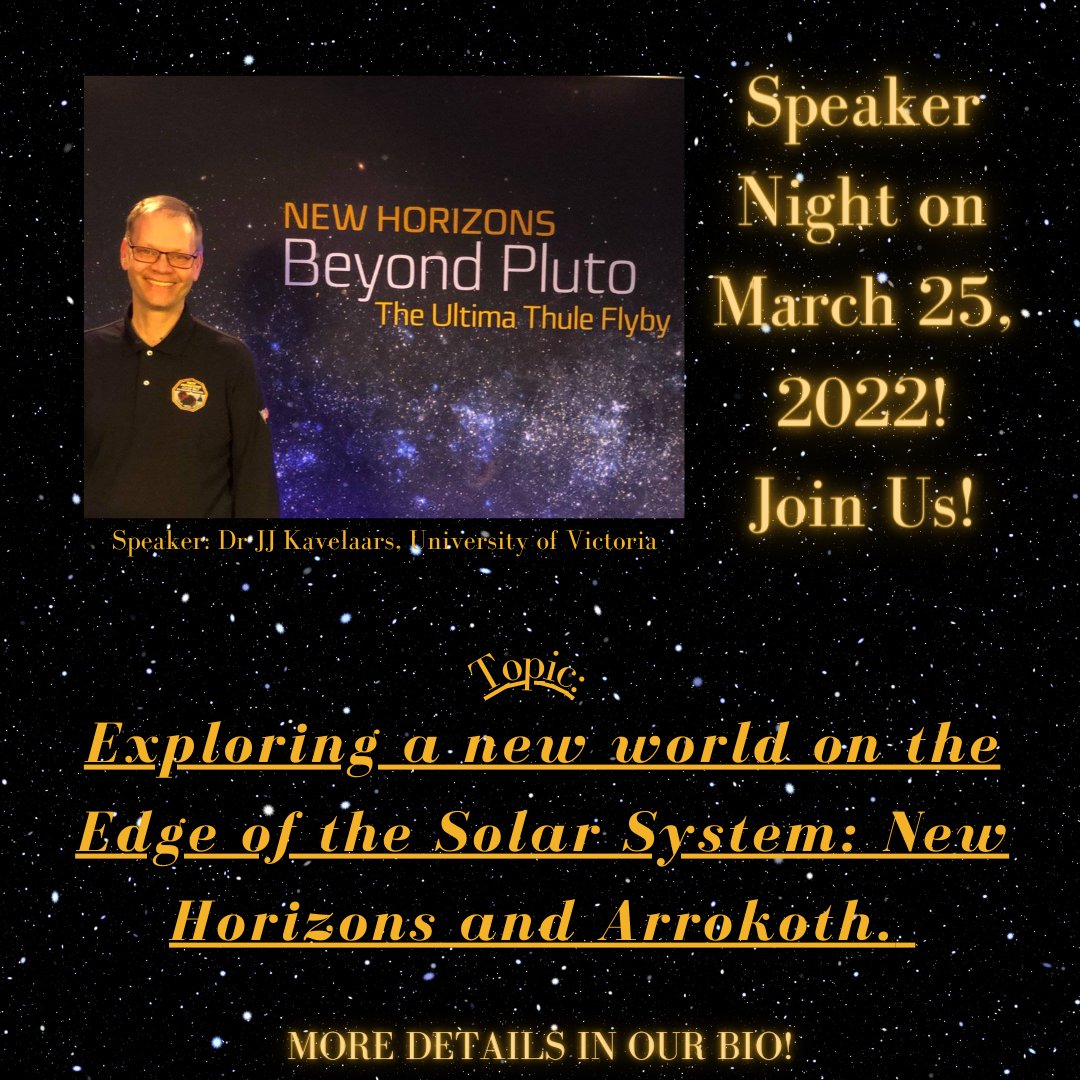 RASCMississauga's tweet photo. Join us on March 25 to learn more about New Horizons and Arrokoth featuring Dr. JJ Kavelaars! More info on our website!
#astronomy #space #nasa #universe #science #cosmos #moon #stars #galaxy #astrophysics #milkyway #spacex #cosmology #astro #earth #orion #sky #nature https://t.co/Wlbmt40UPb