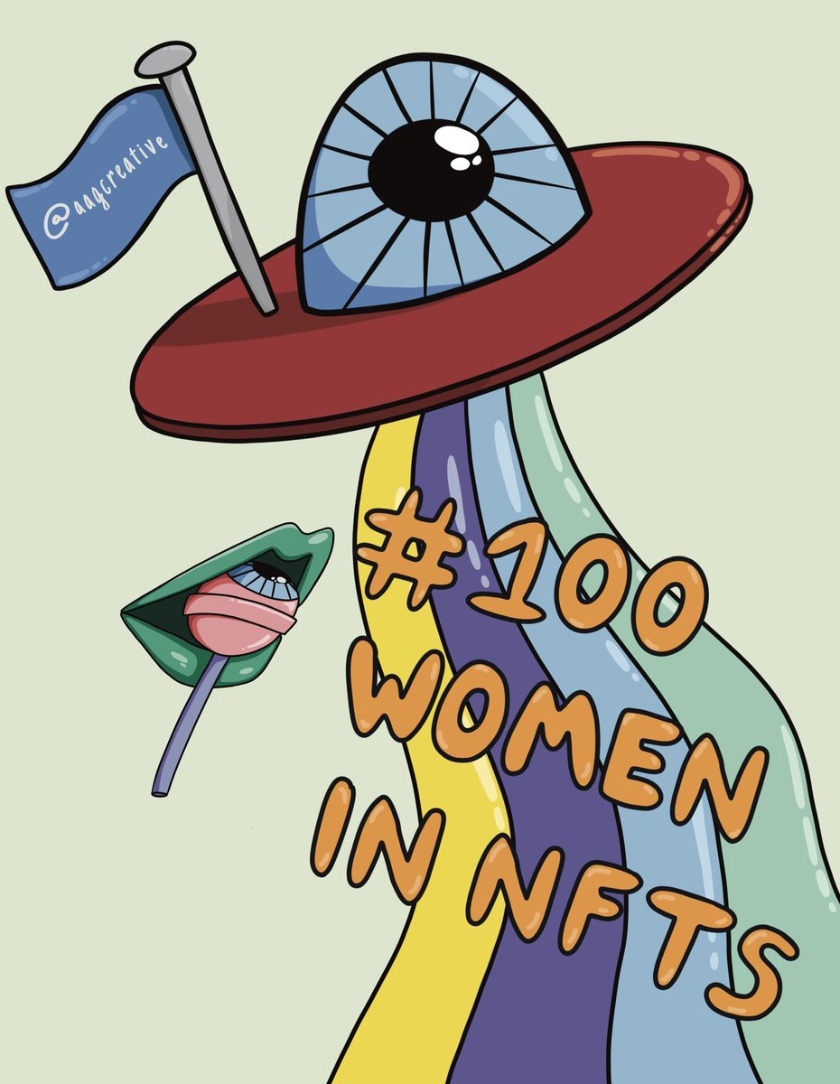 wackyworldnft's tweet photo. So honoured to be selected for #100womeninNFTs which kicks off 7pm EST on March 25th for 24 hours! This event is going to amplify women 1/1 artists. I will be on at 8pm GMT on March 26th. I can’t wait! https://t.co/GOYZ0YvxXs