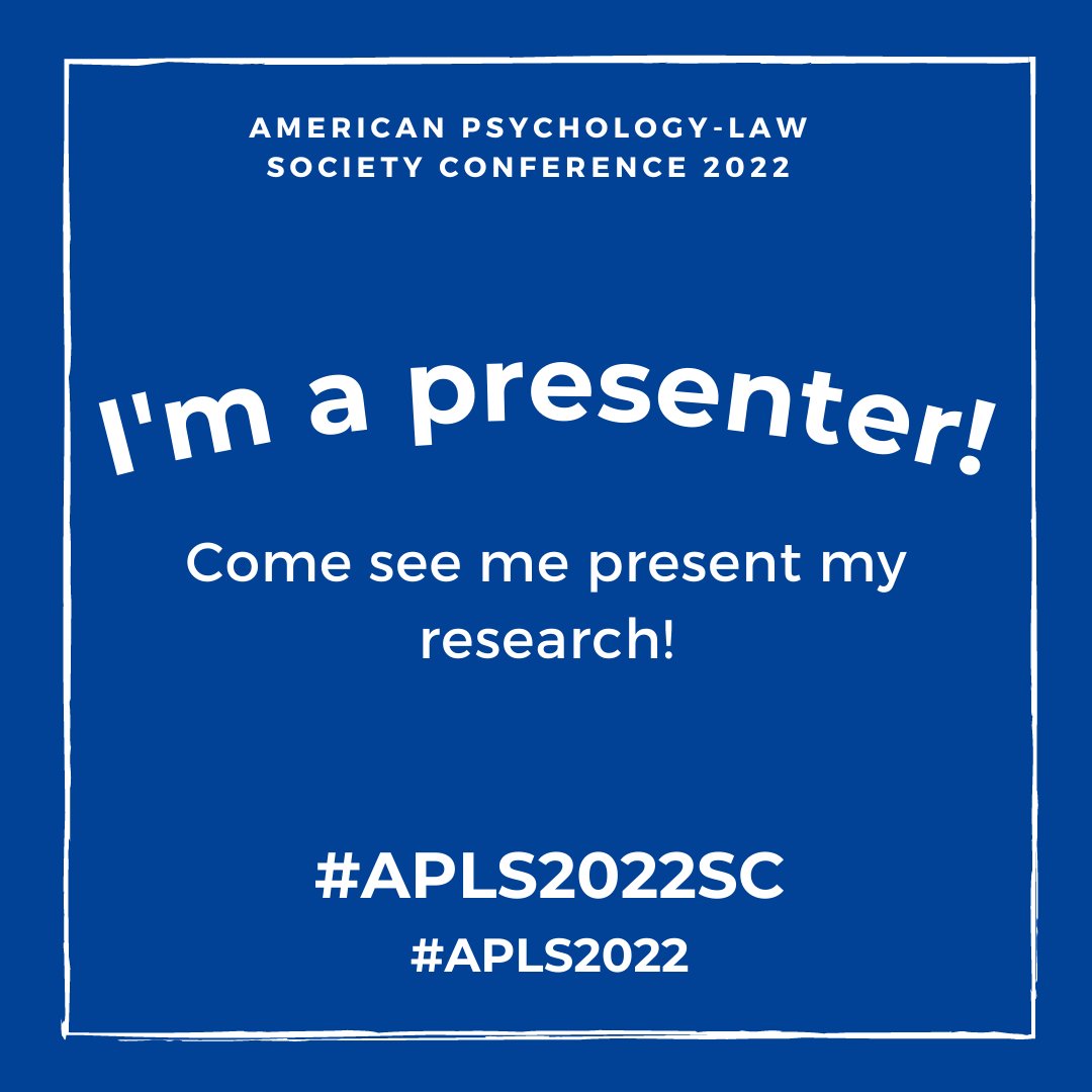 Laura_A_Pazos's tweet photo. Presenting on sexual assault and bystander attitudes in Hispanic populations at 3:00 today, room Denver! Come check it out 😀 #APLS2022 #apls2022sc https://t.co/Ai7o8jlaGo