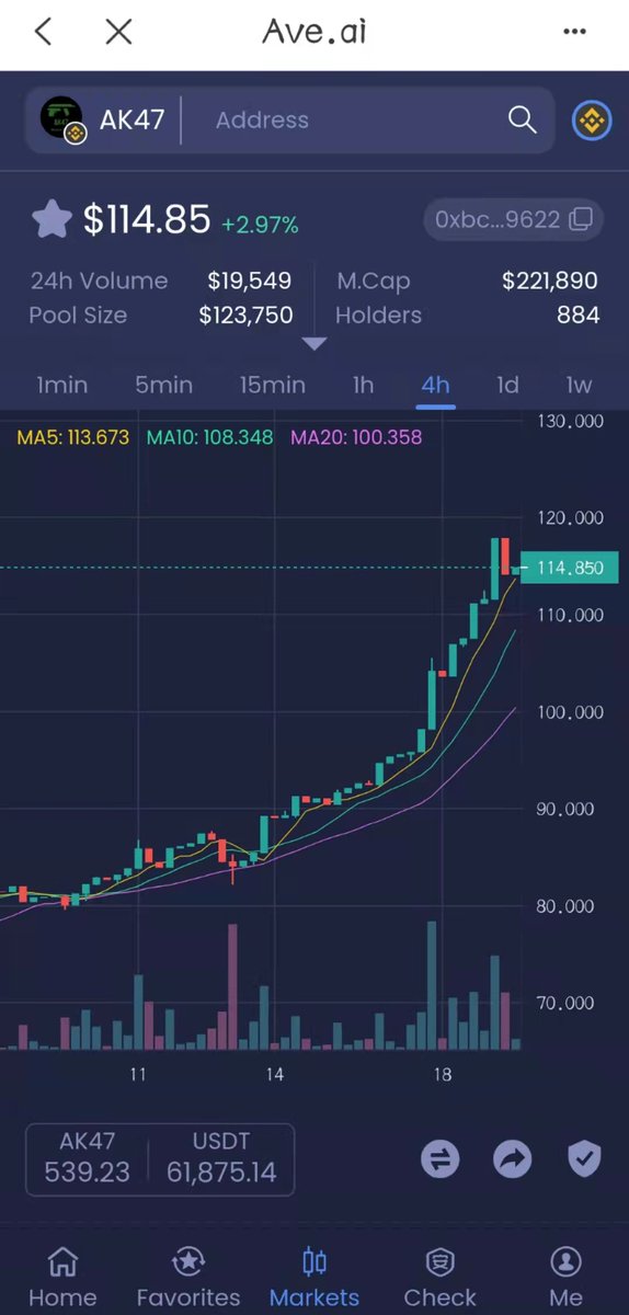 AK47DAO's tweet photo. come on!
#AK47DAO #Binance  #DAO 
contract address:
0xbCE8C8b84758284eb8197bDd7d32D8Cc7e669622 https://t.co/Ncgi139h0d