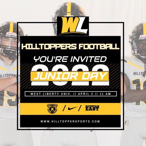 TyseanKnight3's tweet photo. Blessed to receive an Official Invite to West Liberty University’s 💛🖤 JR day Next month ! #CallGod 📞@coachmonte91 https://t.co/5BVkXEh9Lt