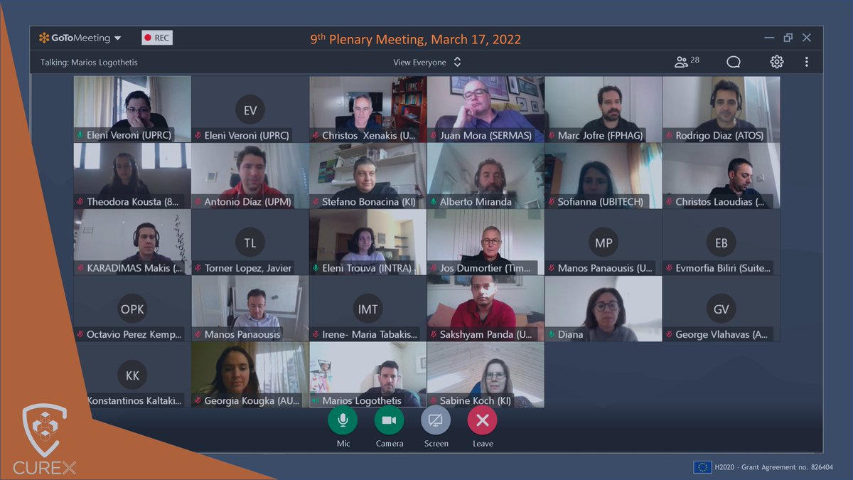 Last week, #CUREX had its final plenary meeting. After almost 40 months of working together, we are proud of what we have accomplished under these challenges conditions. Next stop: the final review meeting!🇪🇺

#cybersecurity #privacy #healthdataexchange #health #H2020 #EUresearch