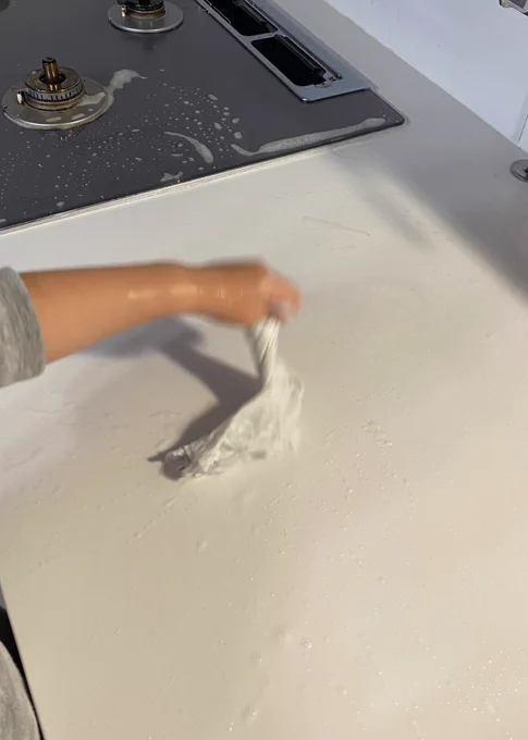 キッチンのお掃除めちゃくちゃ張り切ってくれて使ってたダスターがめちゃくちゃ毛羽立った 