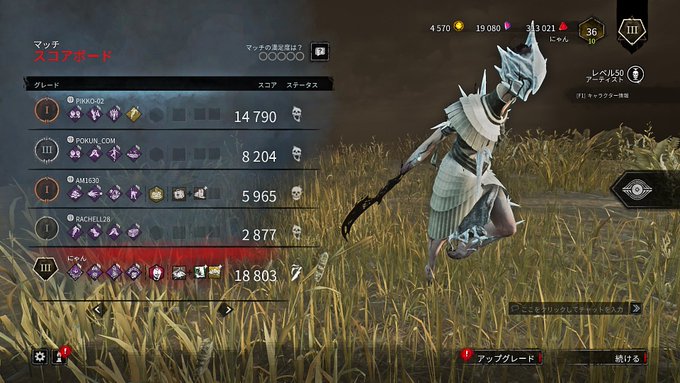 A List Of Tweets Where にゃあぁ ん Was Sent As Dbd 1 Whotwi Graphical Twitter Analysis