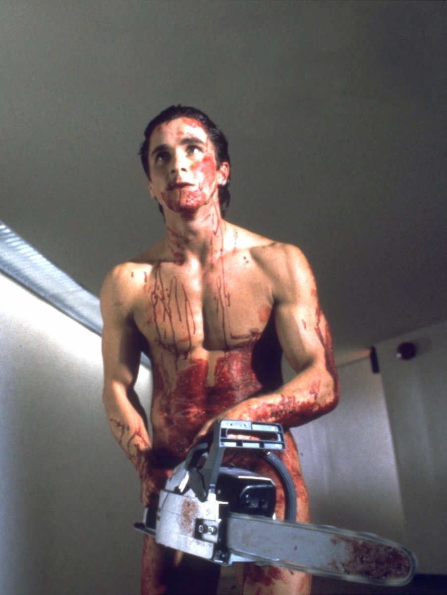 horrorcitou's tweet photo. American Psycho (2000) https://t.co/u4HhdFrJn3