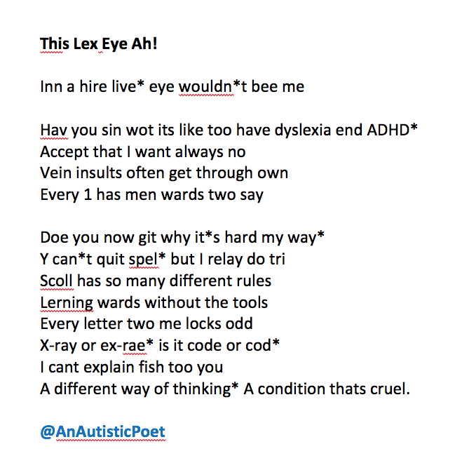 The Autistic Poet tweet media