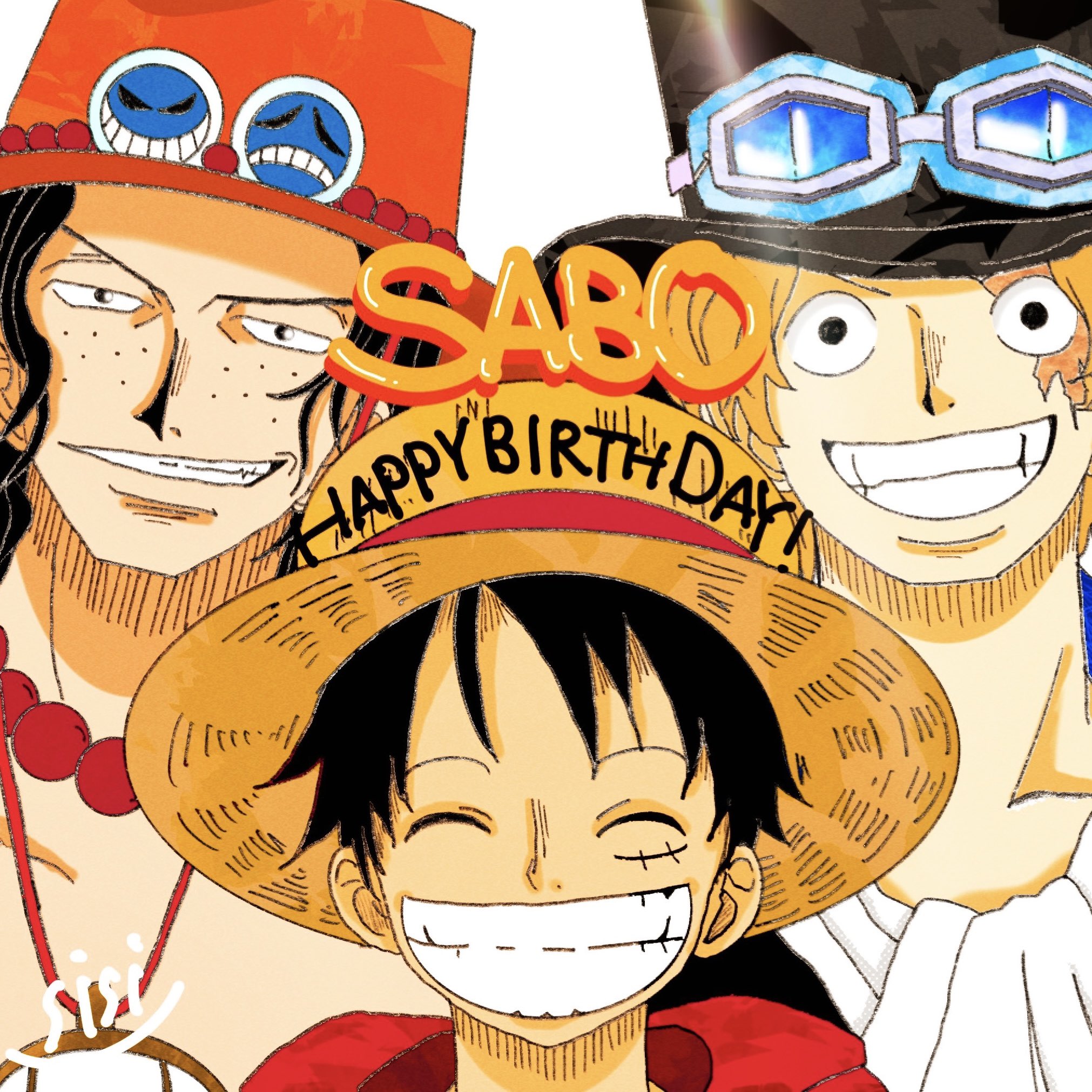 Sisi Happy Birthday イラスト ワンピース Onepiece サボ誕生祭22 サボ生誕祭22 T Co Ja0cqcqc9l Twitter