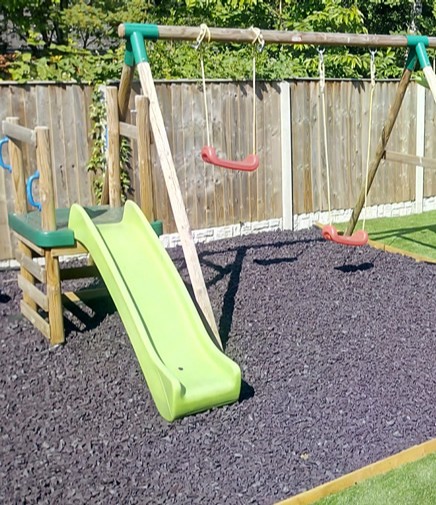 ecochippings's tweet photo. Fantastic Eco-Play Parma Violet chippings project photos sent to us by our customer. If you want unrivalled quality rubber chippings for your spring project buy now at https://t.co/LPoclaaw3o Check out our great website! https://t.co/BHWqGJe2t5