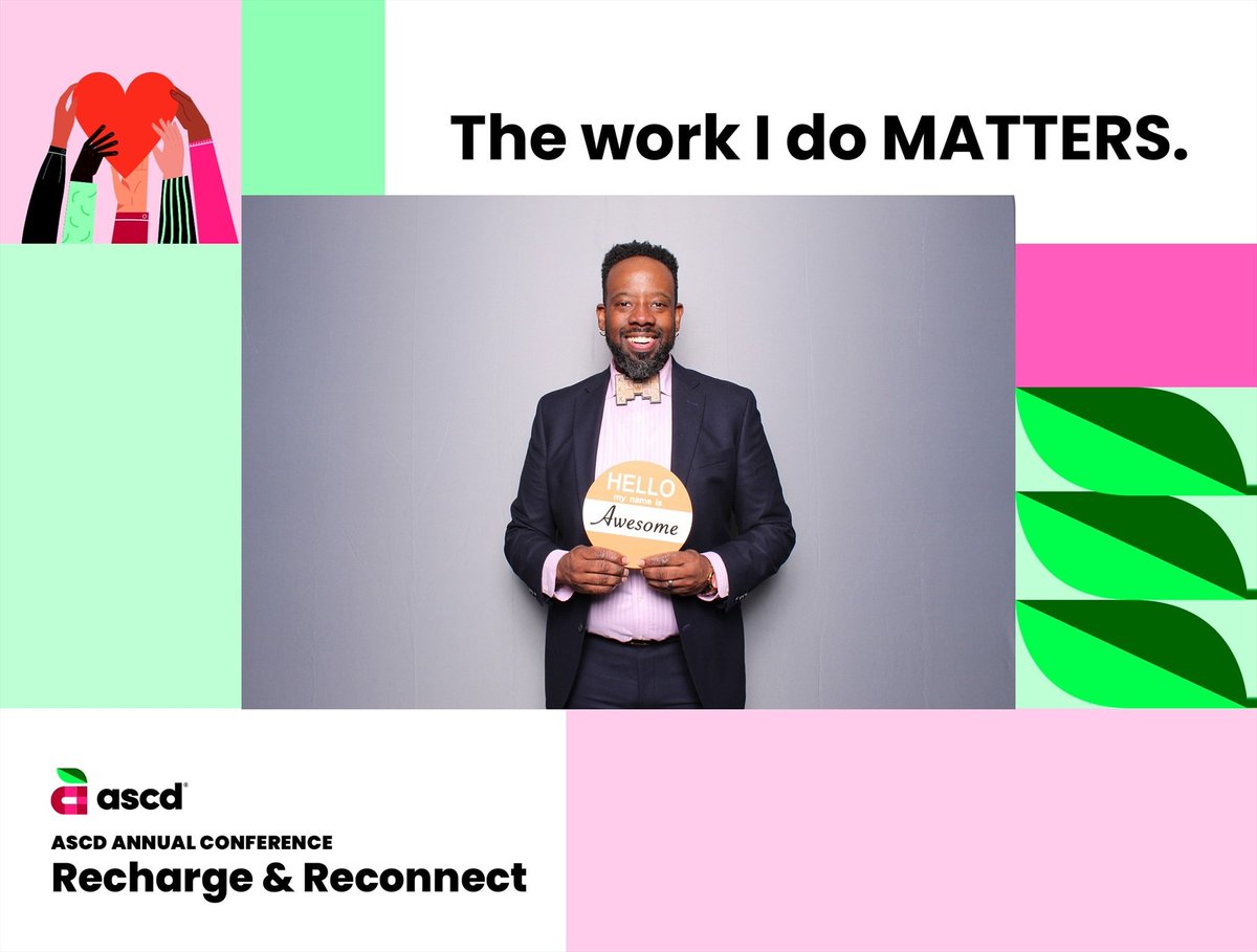 CraigCMartin12's tweet photo. Teachers, School Leaders, Social Workers, Counselors, Custodians, Secretaries, and all those serve in schools...
The Work You Do Matters!
Point Blank.
Period.
Full Stop.
#Educator #SchoolLeader #BlackMaleEducator
#QueerBlackMaleEducator
#QueerEducator
#ascdconference
@ASCD https://t.co/VmpSKoBx15