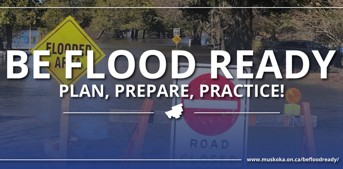 DistrictMuskoka's tweet photo. The Muskoka Emergency Response Committee (MERC) wants to remind residents to be prepared during the spring melt for rapid changes that could cause potential flooding in flood-prone areas.

Visit our website to help you be prepared for flood events: https://t.co/0c0RNQ5FKW https://t.co/ZHUOQc24YG