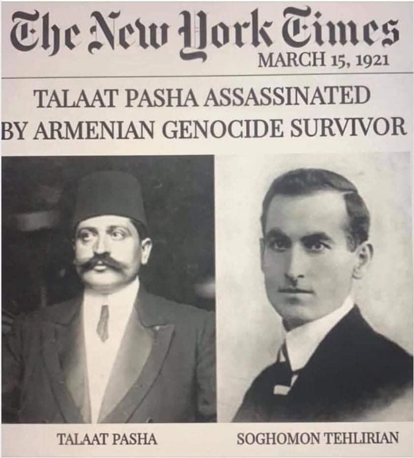 JUSTICE !
#genocide1915 #armenians #assyrians #aghet
Sogomon Tehleriyan survives (the only one from his family) badly injured the genocide. He goes from Iran to germany to study.
Before killing Talaat, Sogomon says  'in the name of my people i condemn you to death' and kill him.