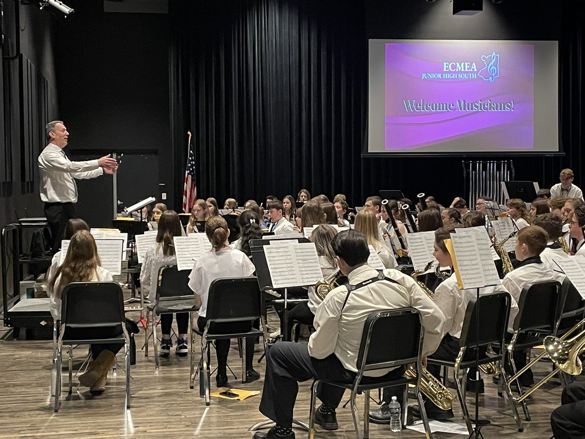 SOUTH Band - look!  Our FESTIVAL ADMINISTRATOR conducting these talented Musicians.