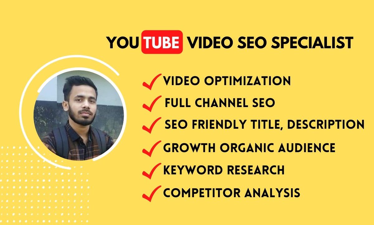 itkollol's tweet photo. Hey Are you looking #YouTube SEO services?
I'm here to assist you >
>>https://t.co/xeqN9Q709K

#seo #optimization #Ckay #youtubeshorts #youtubers #Correa #youtubeshorts #Marshmello https://t.co/NwIB7dKu32