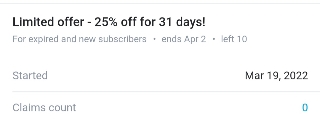Thanks for 2.5k! 25% off my onlyfans for 10 subscribers! Come get it! 😇