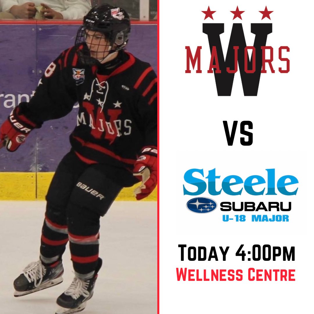 WeeksU18's tweet photo. GAME 4 TODAY!

Weeks are back in action this afternoon for Game 4 vs Steele Subaru! Puck drop at 4pm https://t.co/Kl0lgMDmCw