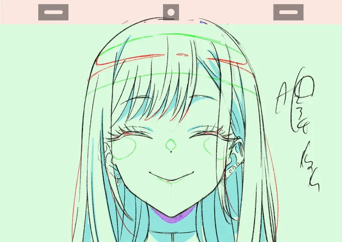 その着せ替え人形は恋をする 第11話の総作監修その1です!
#着せ恋 