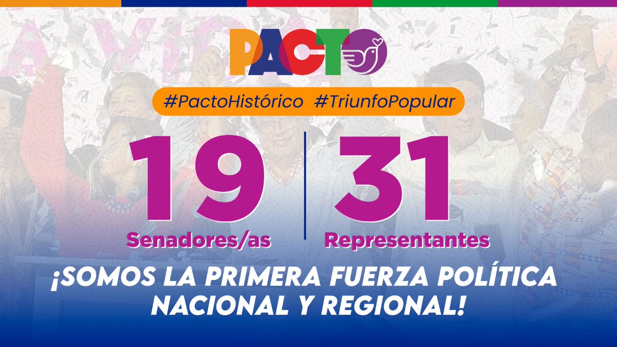 DavidRacero's tweet photo. Lo logramos. El cambio ya empezó!

Ahora vamos por la presidencia en primera vuelta.
@petrogustavo https://t.co/LftwjMOMDs