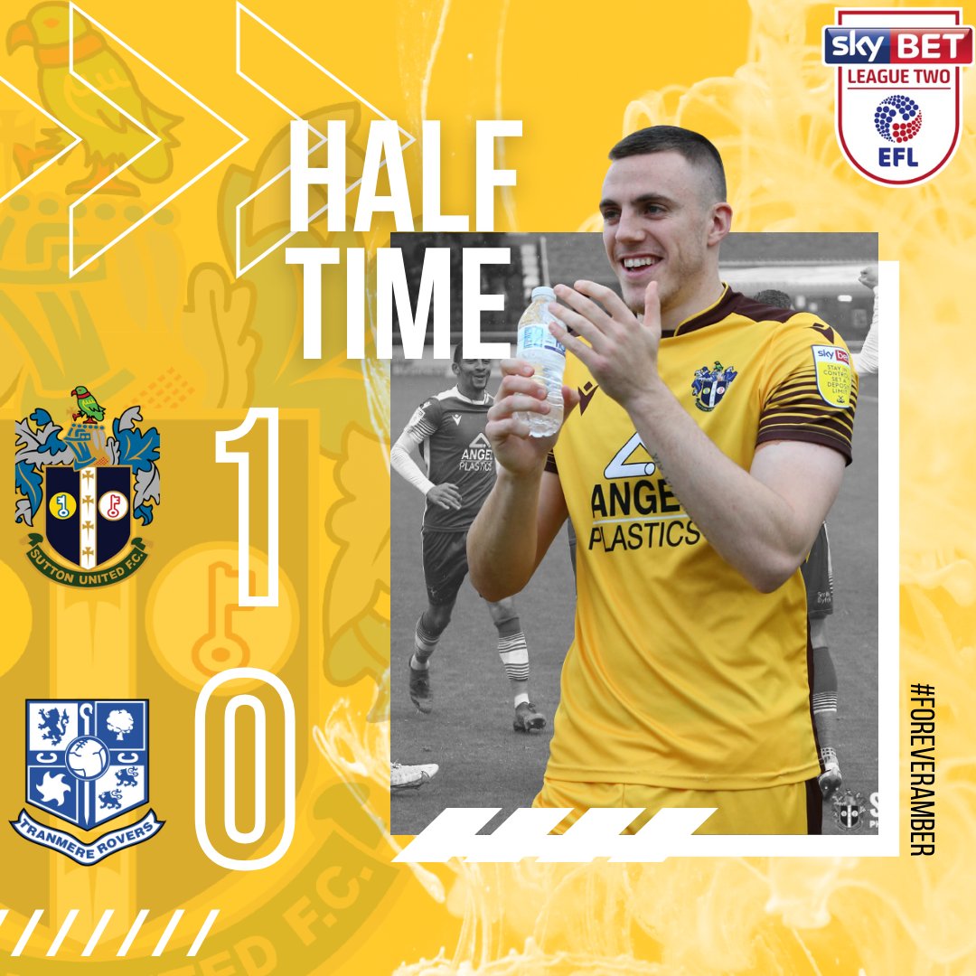Sutton United FC on Twitter "Sutton well deserving of their lead here