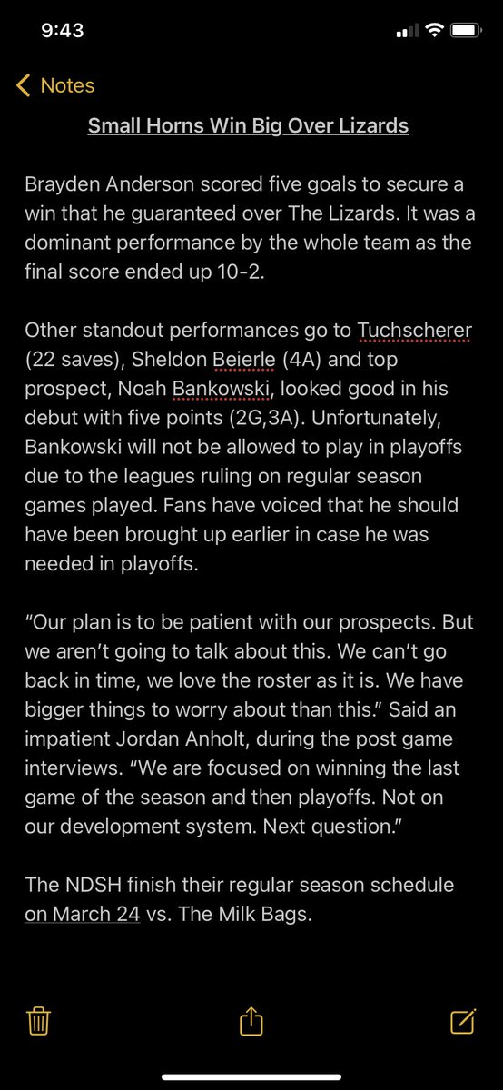 March 16th Game Recap⬇️!