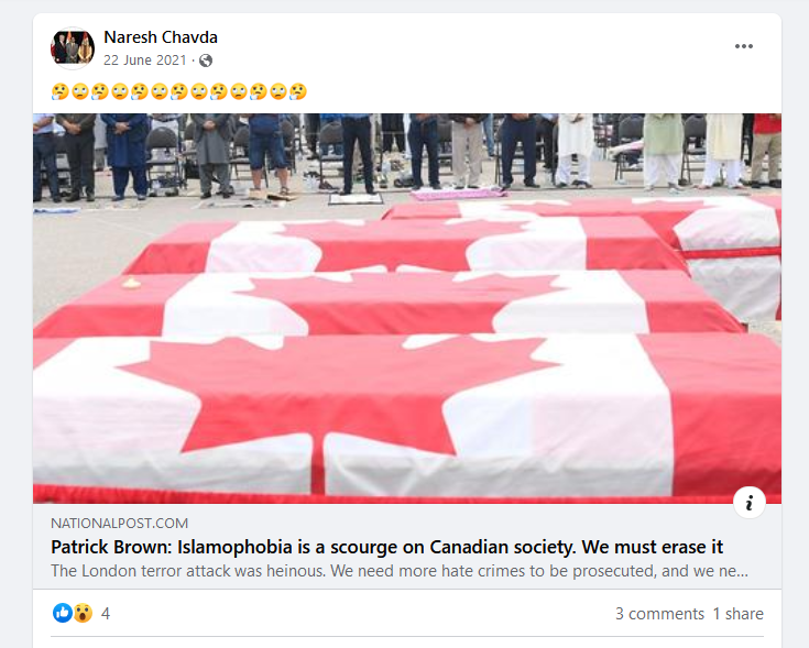 Firangibee's tweet photo. @Ahmed560001 @JustinTrudeau @CanadianPM @AryaCanada @AnitaAnandMP @theJagmeetSingh @NDP @liberal_party @csiscanada Naresh was not even denying #Islamophobia in #LondonAttacks  Fyi #Hindutva project is "ON" since years, under Modi seated/awarded people it is coming out. QQ: May I know what Liberals stand for??Where is the word #HumanRights is heading?? @BonnieCrombie 
https://t.co/Fl98Zqz5Vi https://t.co/SAwEyiBM24