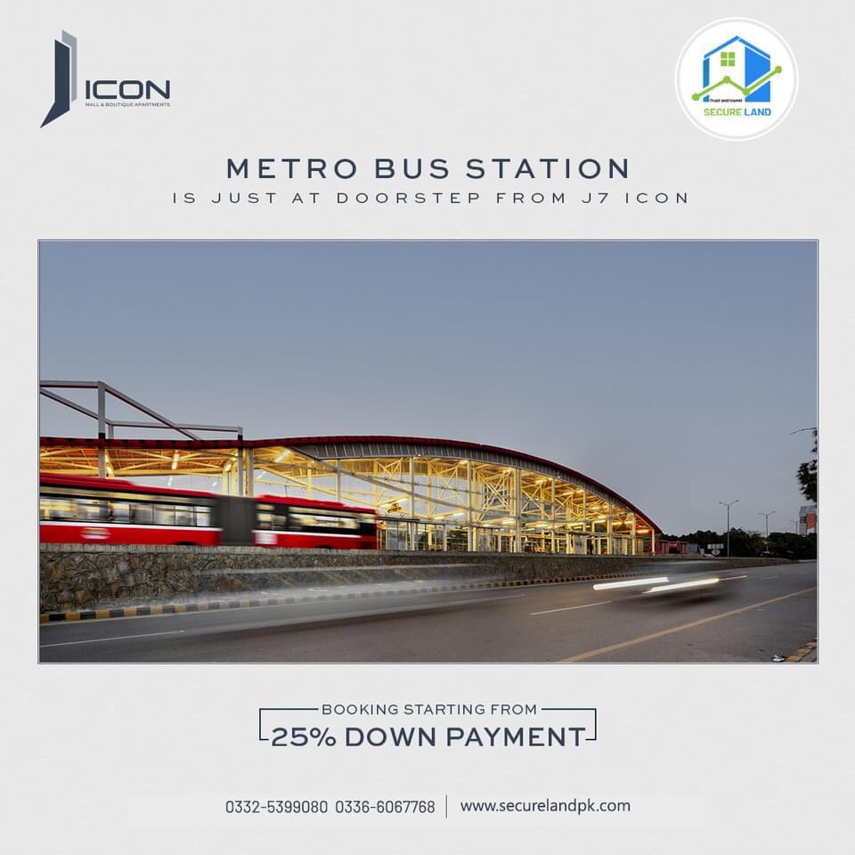 securelandpk's tweet photo. METRO BUS STATION is just at doorstep from J7 icon
Booking starting form 25% down payment
.
Contact Us For More info
☎️ 03325399080, 03366067768
——
🏢 Securelandpk
.
🗺️ 𝗢𝗳𝗳𝗶𝗰𝗲 # 13, 3rd Floor, Panorama Plaza, G 11 Markaz Islamabad
🌐 https://t.co/FcZ3oPGBCm https://t.co/o28h6nbqnb