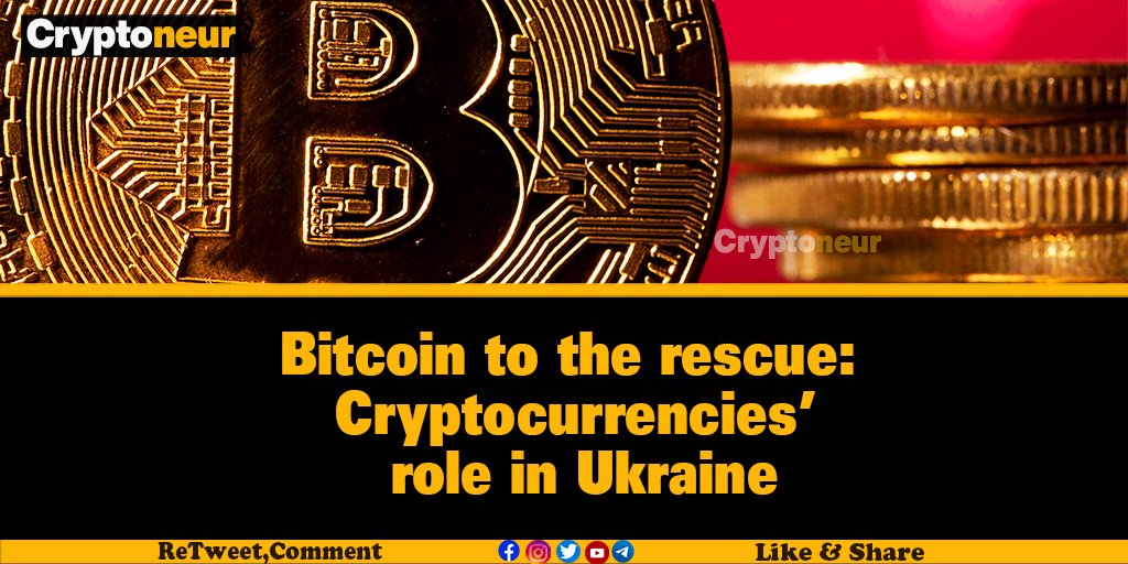 MyCryptoneur's tweet photo. Cryptocurrencies have taken on an unprecedented role in the war in #Ukraine, helping the government raise millions of dollars to fund its fight against the Russian invasion.
FULL ARTICLE: 
https://t.co/TuGWkkJgM6
#Cryptoneur https://t.co/KeE1sVuynS