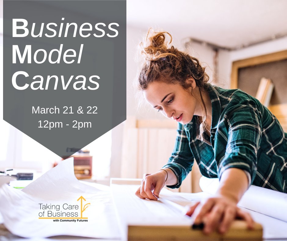 Comm_FuturesAC's tweet image. If your business is changing in any way, this workshop is for you!
A highly visual, quick and easy tool to help you validate your ideas and turn them into reality. 
An interactive, hands-on session!
Register: takingcareofbusiness.biz
#CFisTakingCareofBusiness #CommunityFuturesBC