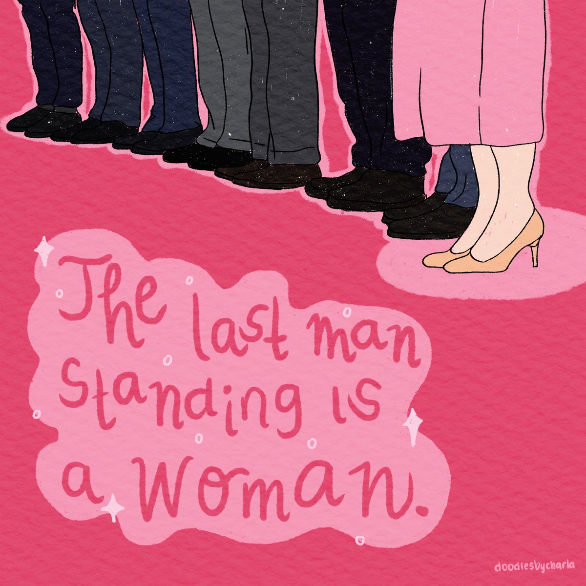doodlesbycharla's tweet photo. the last man standing is a WOMAN. 💗🎀👚

#LetLeniLead2022 #KulayRosasAngBukas #ArtPh https://t.co/5HFbp20gJu