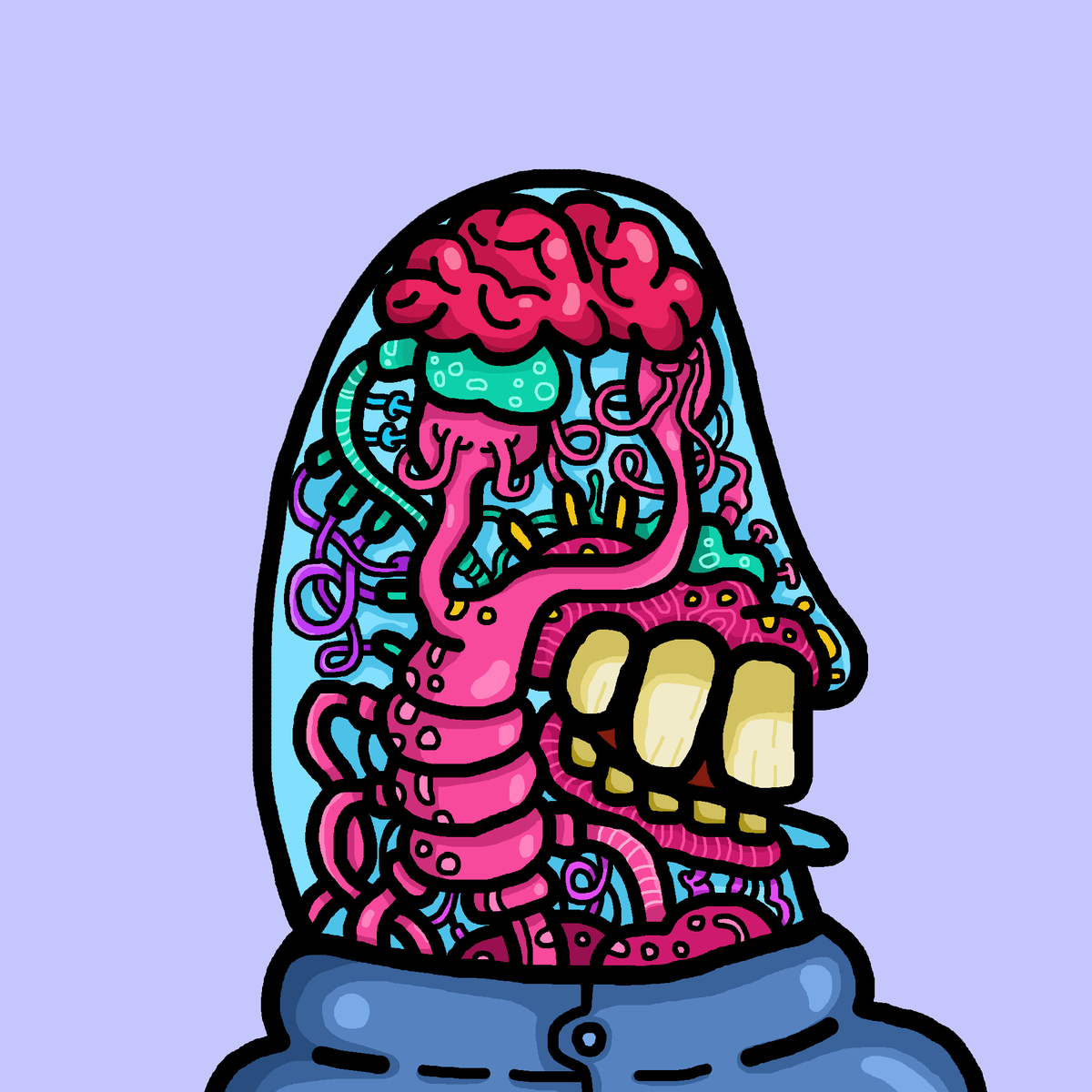 kolemozterclub's tweet photo. New Drop!🔥Saturday Night 12:04AM Bali time :) I love drawing weird things like this Kole Anatomy, I hope you like it! Snag him now on @opensea before someone else does 🤭 #nft #kolemozter #Polygon 
✅ https://t.co/ZfwZqQGCpm https://t.co/3pZdvMVzuJ