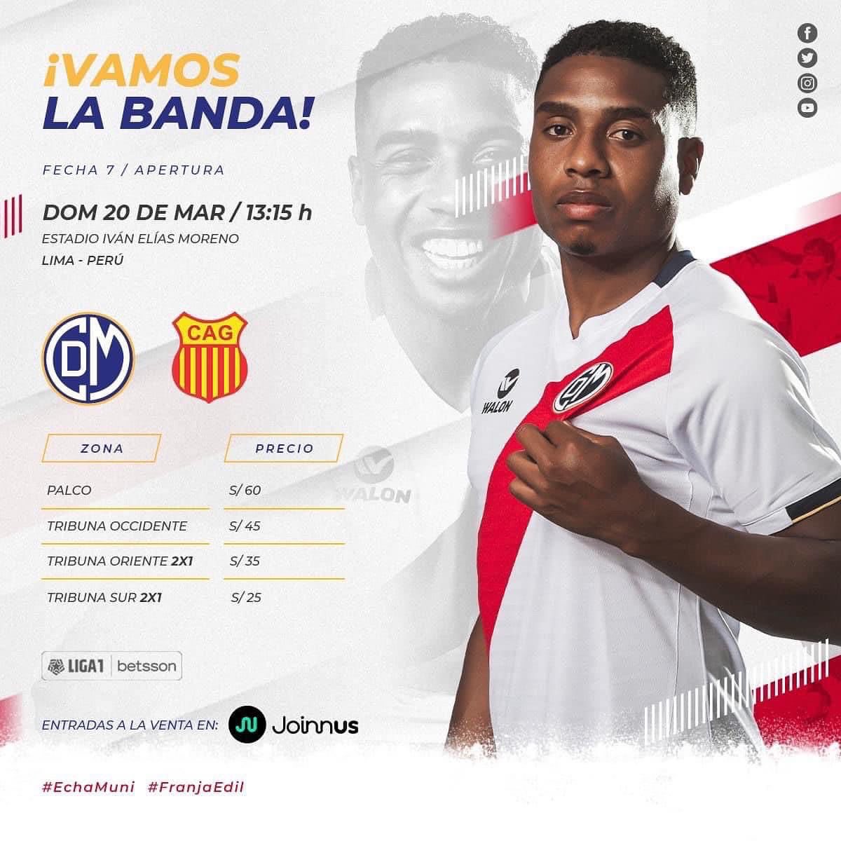 Oriente_Edil's tweet photo. MAÑANA TODOS AL TACHO ⚪️🔴⚪️

No esperemos al final para adquirir nuestra entrada. Aprovechemos el 2x1 en la Tribuna Oriente y llenemos el estadio que el equipo merece de nuestro apoyo

🎟 Venta de entradas: https://t.co/QXcop3zkjE

#OrienteEdil #EchaMuni https://t.co/bOMGTr4Y53