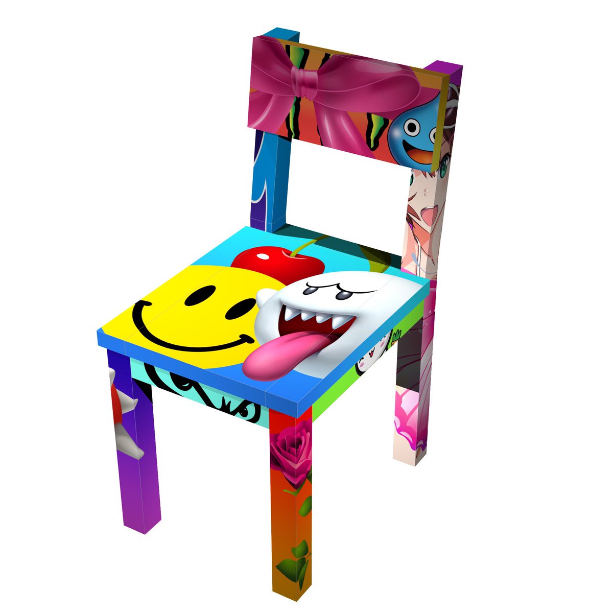 NikKosmas's tweet photo. Hand painted aluminum chair render. https://t.co/o8wgJiLWRe
