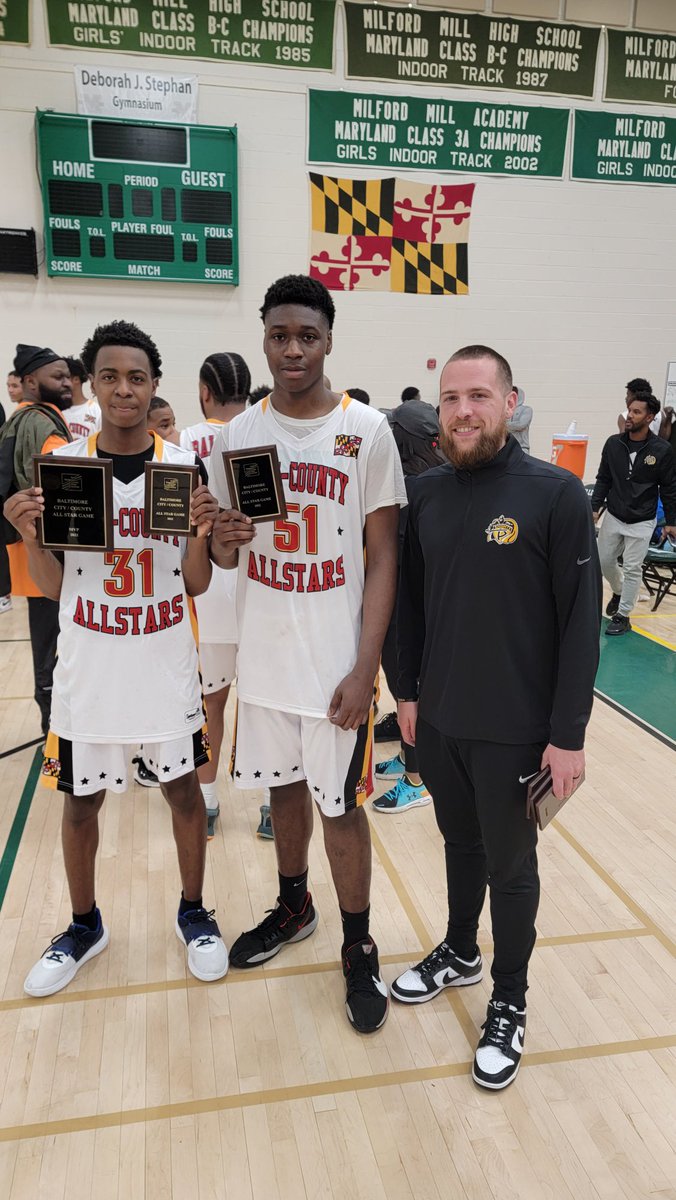 Had fun coaching the All Star Game as Baltimore County got the win over Baltimore City! <a href="/ParkvilleHoops/">Parkville Hoops</a> Seniors had a great showing <a href="/exclusiveemezie/">_emezie</a> and <a href="/iamDorian5/">Nick Jones</a> 

Dorian Jones was named MVP of the game